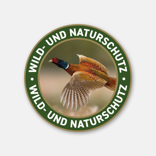 Jagdaufkleber "Wild- und Naturschutz" Fasan