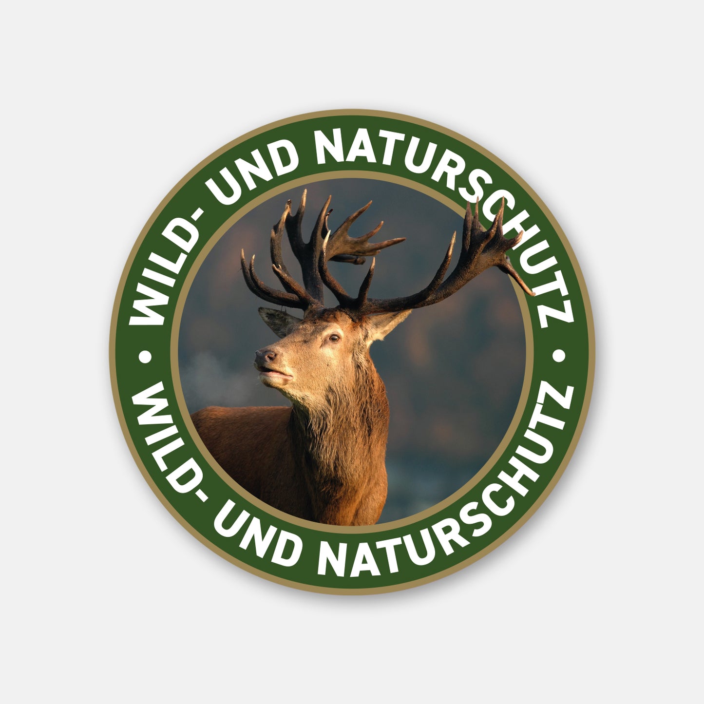 Jagdaufkleber "Wild- und Naturschutz" Hirsch