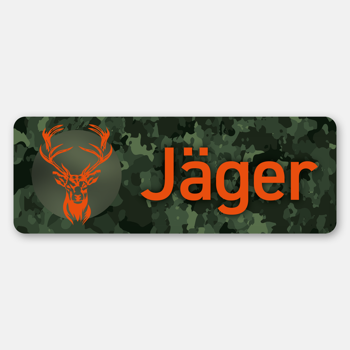 Magnetschild "Jäger" camo