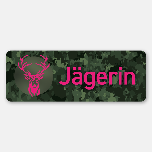 Magnetschild "Jägerin"