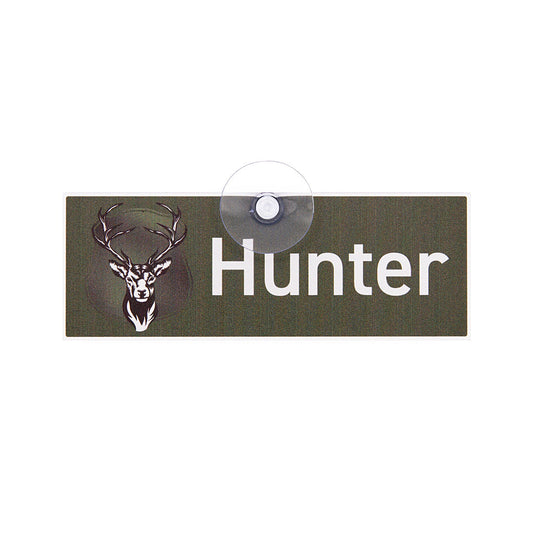 Jagdschild mit Saugnapf  "Hunter"