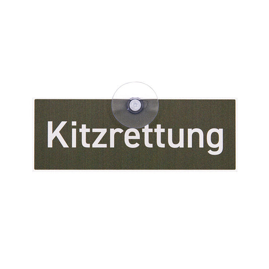 Autoschild mit Saugnapf "Kitzrettung" I