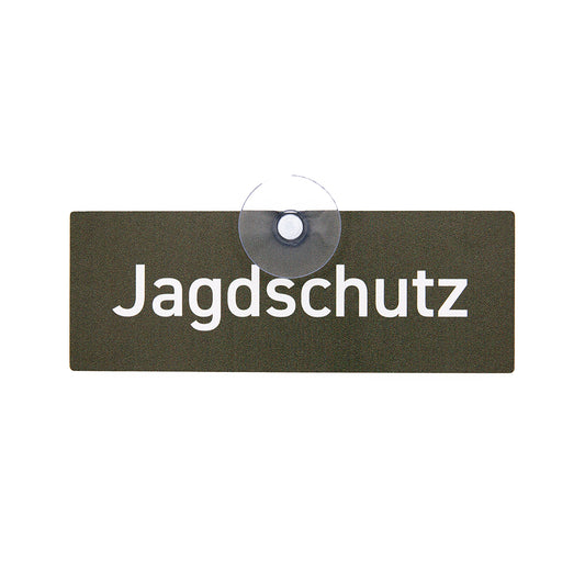 Jagdschild mit Saugnapf  "Jagdschutz"