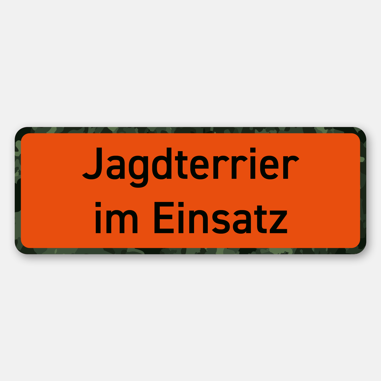 Magnetschild "Jagdterrier im Einsatz"