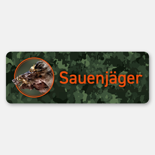 Magnetschild "Sauenjäger"